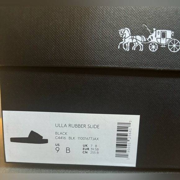 COACH rubber slide sandals - Picture 6 of 9